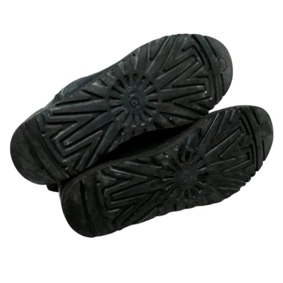 UGG~Bethany Boot~WOMENS CHUKKA BLACK SUEDE SHEARLING SIZE 9 - Picture 7 of 9